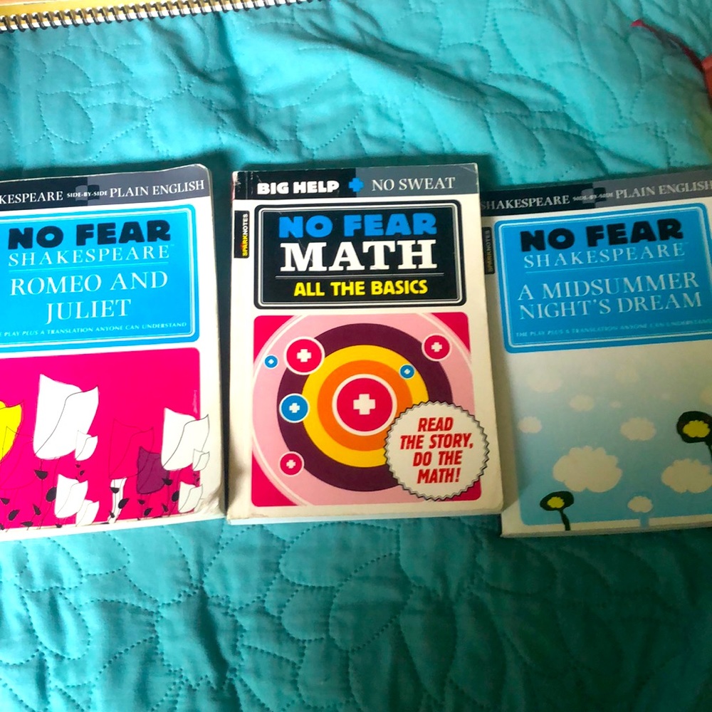 Sparknotes NO FEAR Shakespeare (and Math)